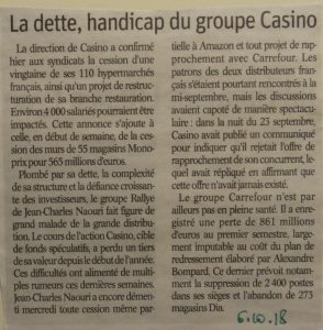 Est 6/10/18 Casino Carrefour