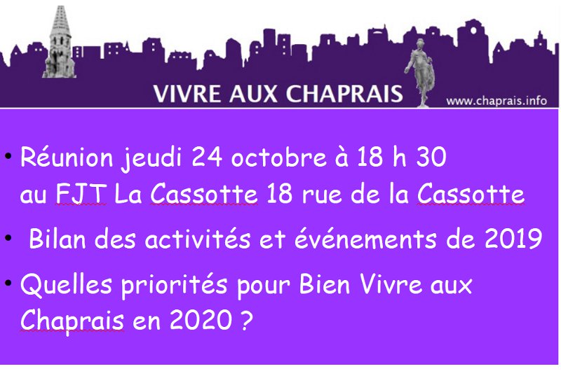 AG Vivre aux Chaprais 24/10/19