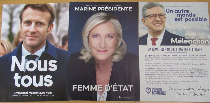 Macron Le Pen Mélenchon
