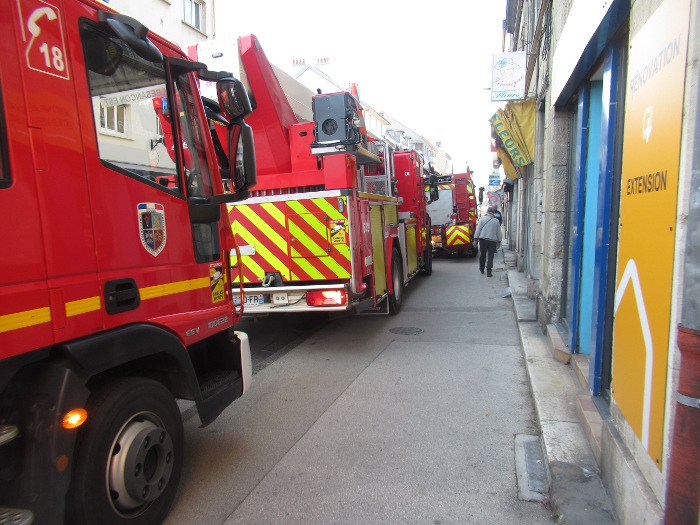 pompiers camions rue de Belfort