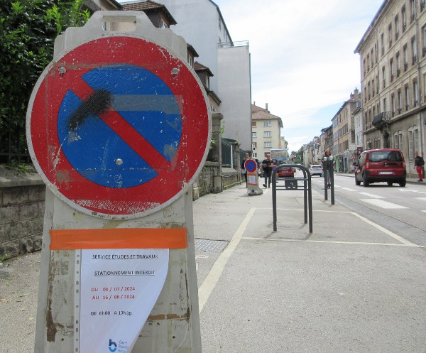 stationnement interdit rue de Belfort