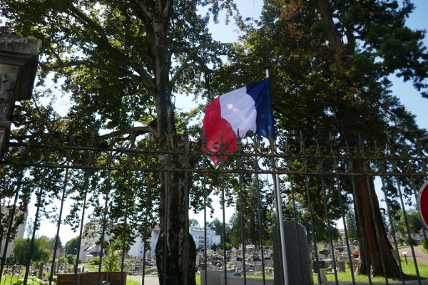 cimetière des Chaprais drapeau arbre