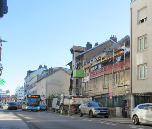 travaux rue de Belfort septembre 24