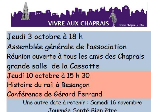 Octobre 2024 AG le 3, histoire du rail le 10